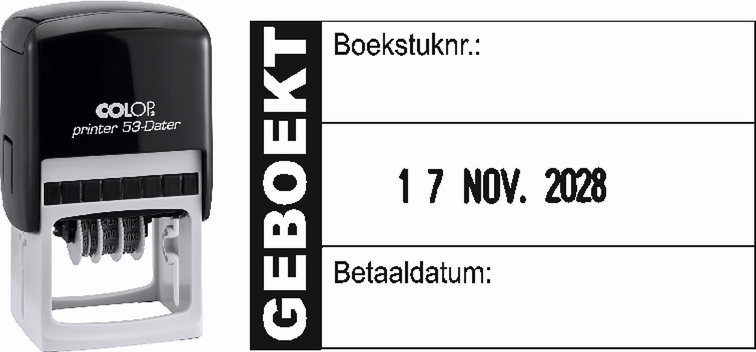 Boekhoudstempel nr 2157 Stempel Colop printer 53