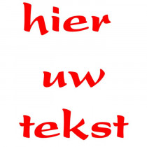 Kunststof naambord - Gegraveerd - 70 x 70 x 1,5 mm