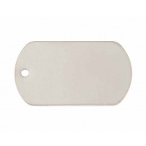 Hondenpenning Militair ID-label RVS - military tag | 2 zijden graveren | 40x28 mm 