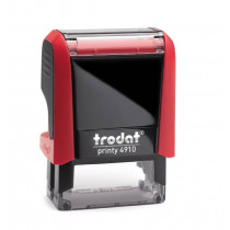 Trodat Printy 4910 4.0 met waardebon | rood montuur/zwarte inkt