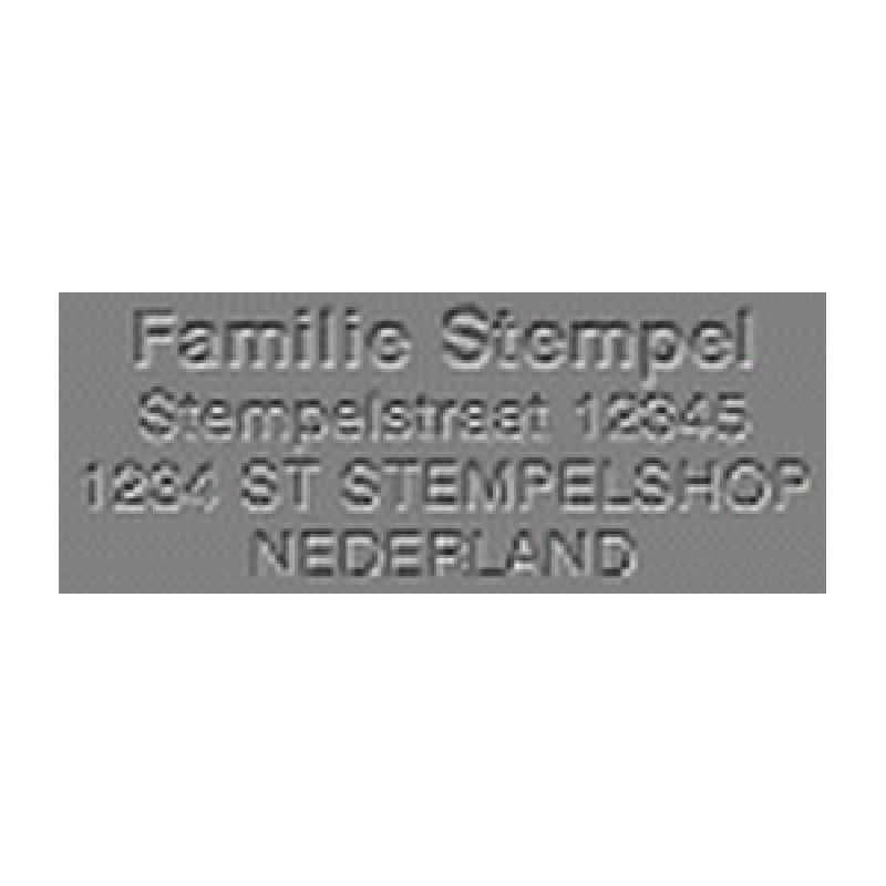 Tekstplaatje voor Colop 2400 Microban, Colop 2460 Microban, Colop 3400 Microban